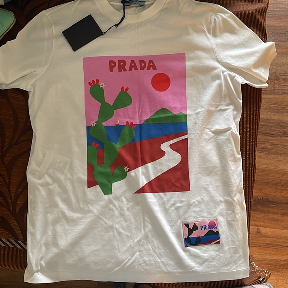 Prada Cactus Print T-Shirt - Picture 7 of 9